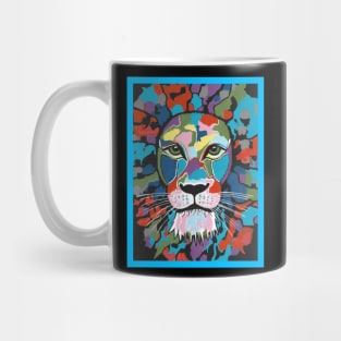 MAJESTIC Lion Painting Mug